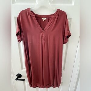 Ana Women's Rust Shift dress